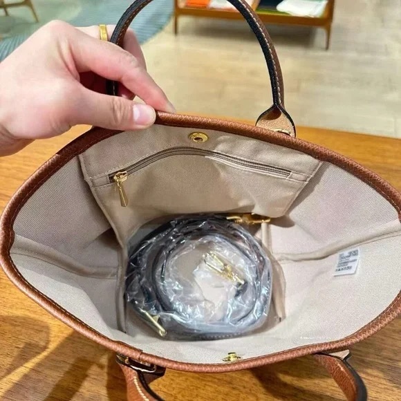 Longchamp Beige and Brown Woven small bag - Picture 2 of 3